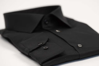 Black Nino Pacoli regular fit shirt
