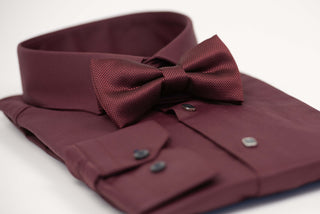 Burgundy Nino Pacoli slim-fit shirt