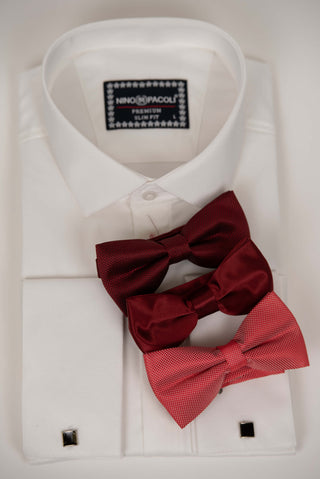 White Nino Pacoli slim-fit shirt with cufflinks