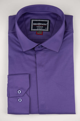 Violets Nino Pacoli pagarināts krekls