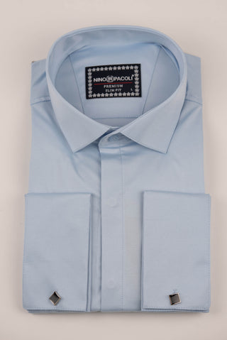 Light blue Nino Pacoli slim-fit shirt