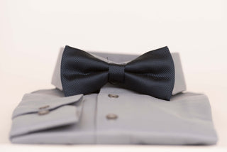 Dark blue bow tie