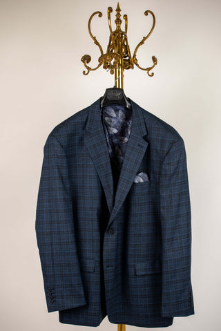 Zila Dekon's lielo izmēru žakete ar rūtainu rakstu