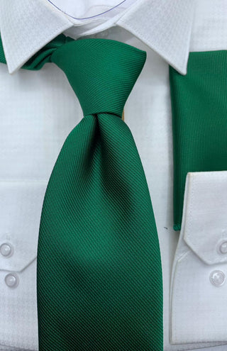 Green wide tie