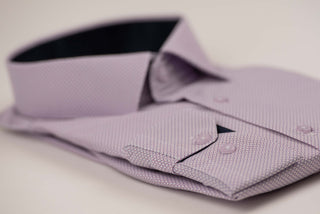 Gaiši violets Nino Pacoli slim fit krekls ar rakstu