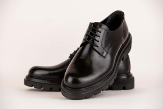 Black Derimo leather shoes