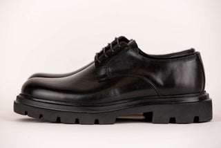 Black Derimo leather shoes