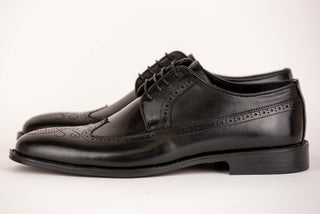Black Derimo leather shoes