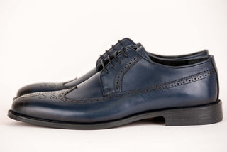 Dark blue Derimo leather shoes
