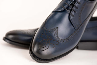 Dark blue Derimo leather shoes