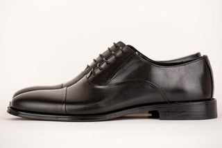 Black Derimo leather shoes