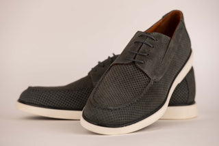 Dark gray Norka breathable suede shoes