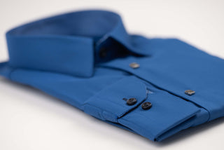 Zils Nino Pacoli slim fit krekls