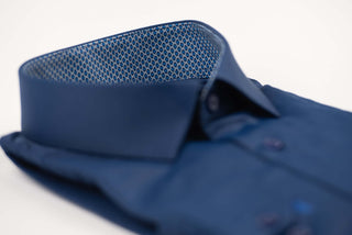 Tumši zils Nino Pacoli slim fit krekls