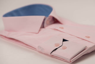 Rozā Nino Pacoli slim fit krekls