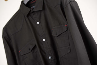 Black Barcotti plus size denim shirt