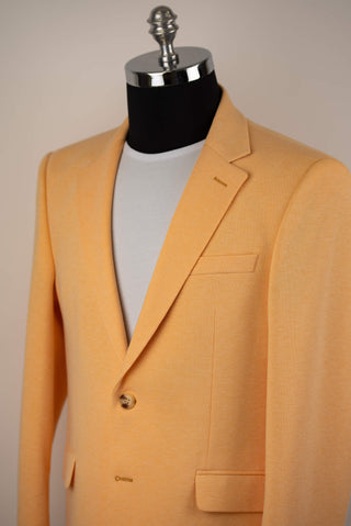 Dzeltena Lozenge slim fit trikotāžas žakete