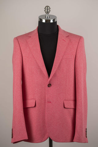 Spilgti rozā Lozenge slim fit trikotāžas žakete