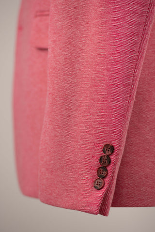 Spilgti rozā Lozenge slim fit trikotāžas žakete
