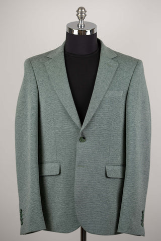 Zaļa Lozenge slim fit trikotāžas žakete