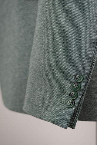 Green Lozenge slim fit stretch blazer