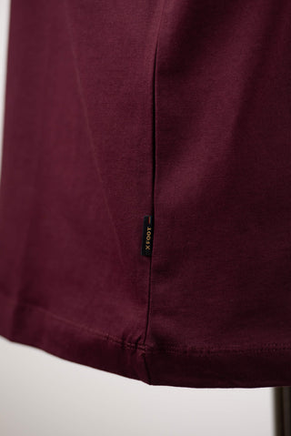 Burgundy X-Foot T-shirt