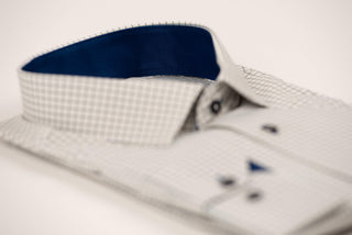 Nino Pacoli regular fit shirt with green plaid pattern