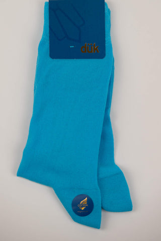 Turquoise blue socks