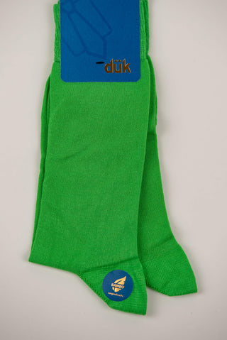 Bright green socks
