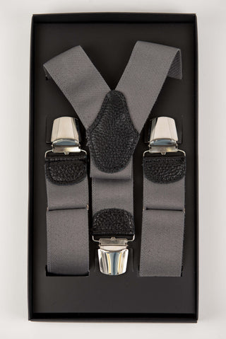 Grey suspenders