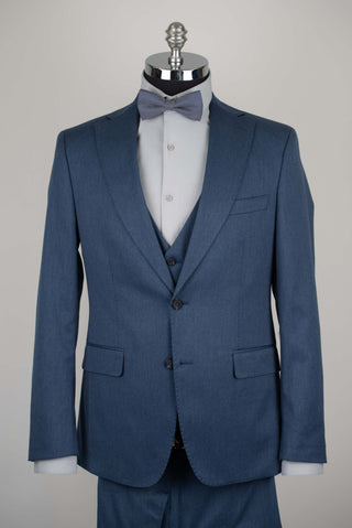 Zils Quesste slim fit uzvalks ar vesti