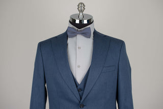 Zils Quesste slim fit uzvalks ar vesti