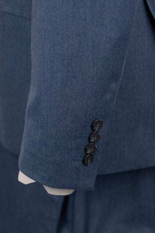 Zils Quesste slim fit uzvalks ar vesti