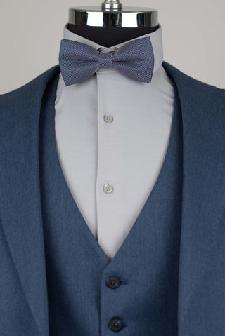 Zils Quesste slim fit uzvalks ar vesti