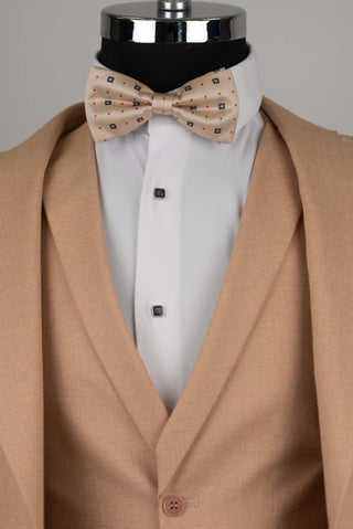 Gaiši oranžs Quesste slim fit uzvalks ar vesti