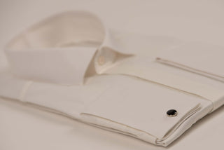 Ivory Nino Pacoli regular fit shirt with cufflinks