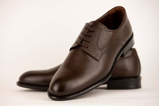Dark brown Jakamen leather shoes