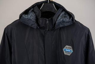 Dark blue Dekon's plus size hooded jacket