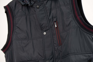 Dark blue Dekon's plus size warm hooded vest