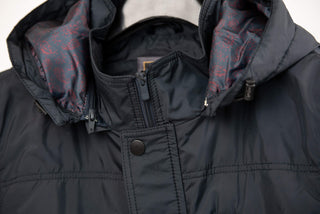 Dark blue Dekon's plus size warm hooded vest