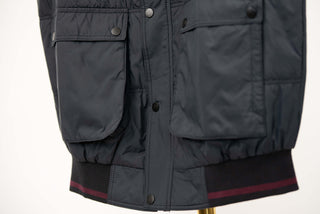 Dark blue Dekon's plus size warm hooded vest