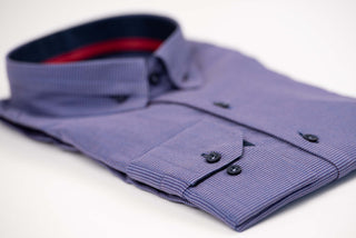 Violets Nino Pacoli slim fit krekls ar rūtainu rakstu