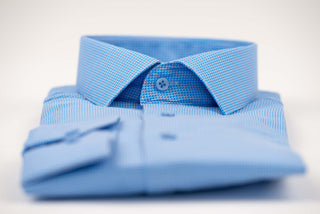 Gaiši zils Nino Pacoli slim fit krekls ar oranžiem akcentiem