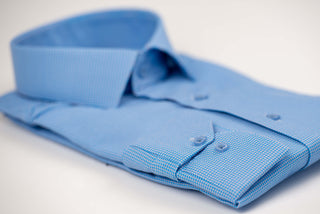 Gaiši zils Nino Pacoli slim fit krekls ar oranžiem akcentiem