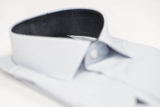 Balts Nino Pacoli slim fit krekls ar rakstu
