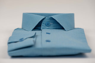 Gaiši zils Nino Pacoli slim fit krekls ar rakstu