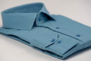 Gaiši zils Nino Pacoli slim fit krekls ar rakstu