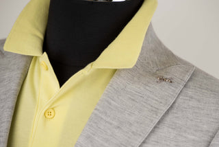 Gaiši pelēks Emilio Massimo slim fit elastīgs uzvalks