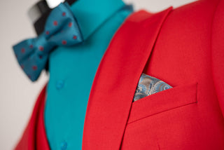 Koši sarkans Quesste slim fit uzvalks ar vesti