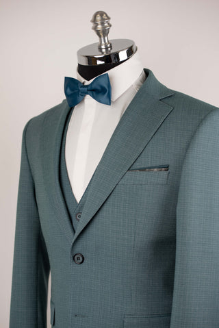 Zaļš Lucio slim fit uzvalks ar vesti